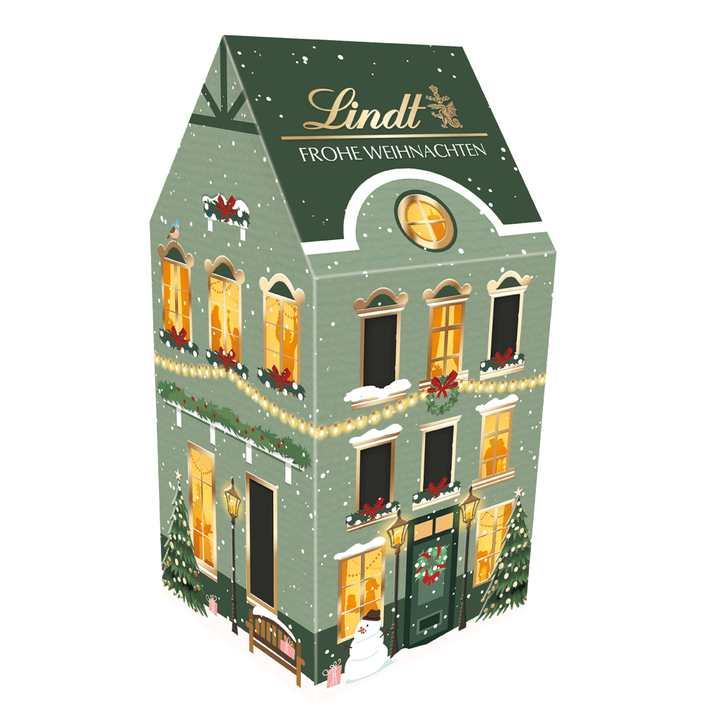 Bild: Lindt Frohe Weihnachten Haus 