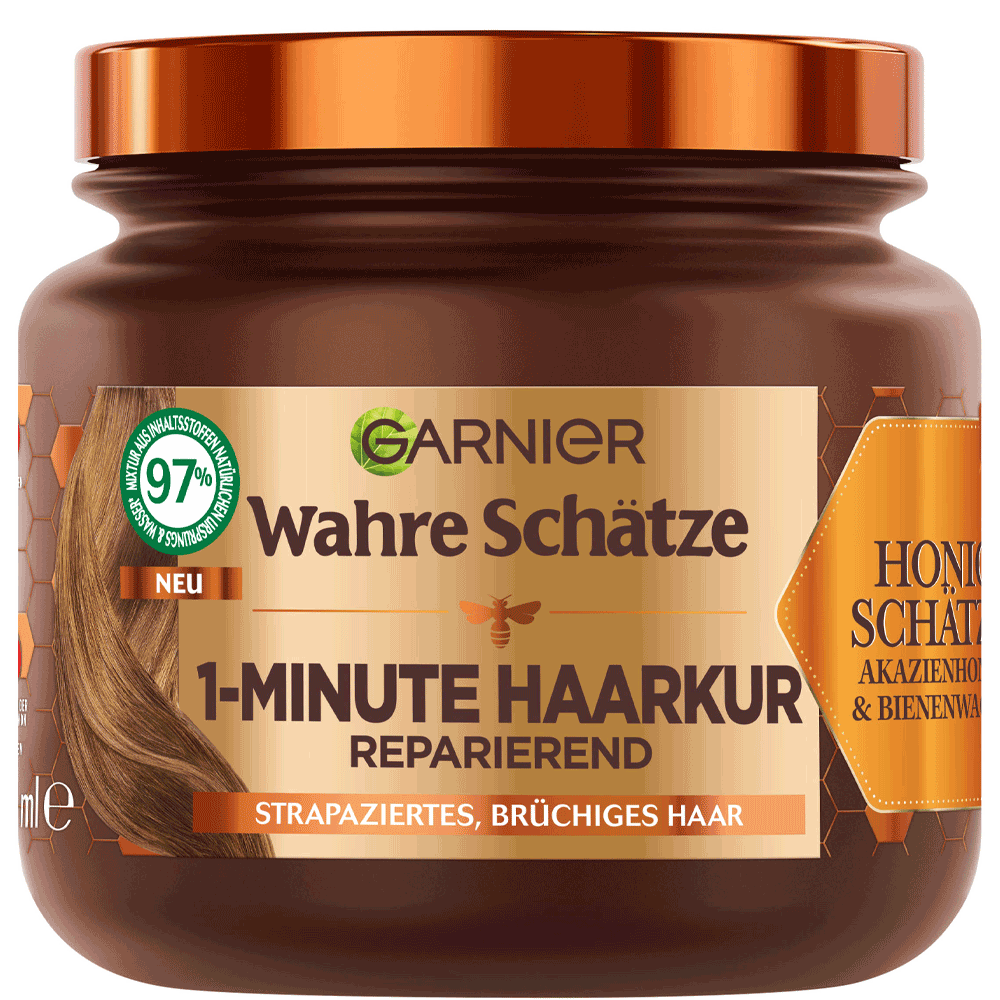 Bild: GARNIER Wahre Schätze Haarkur Honig Bienenwachs