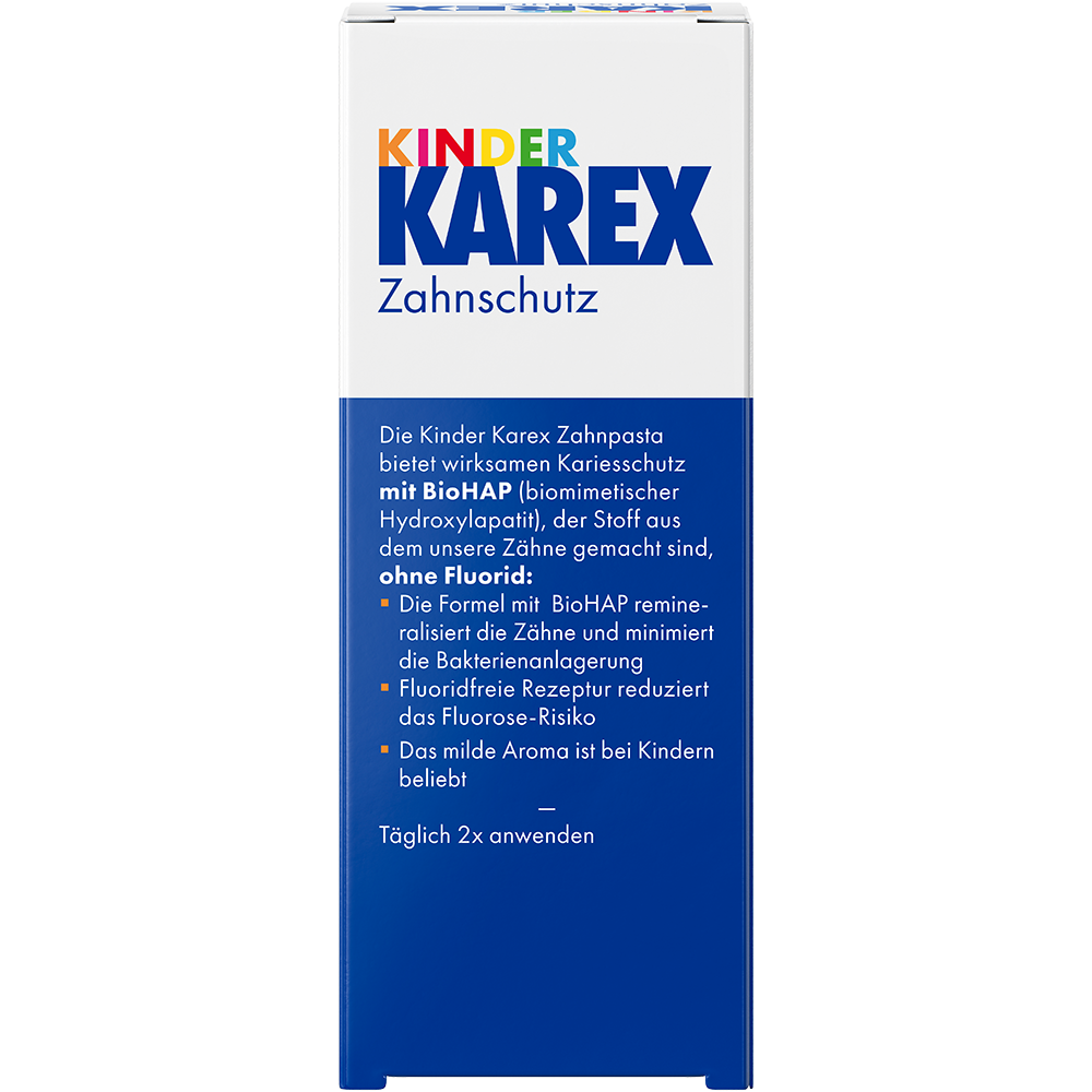 Bild: Karex Kinder Zahnpasta mit BioHAP 