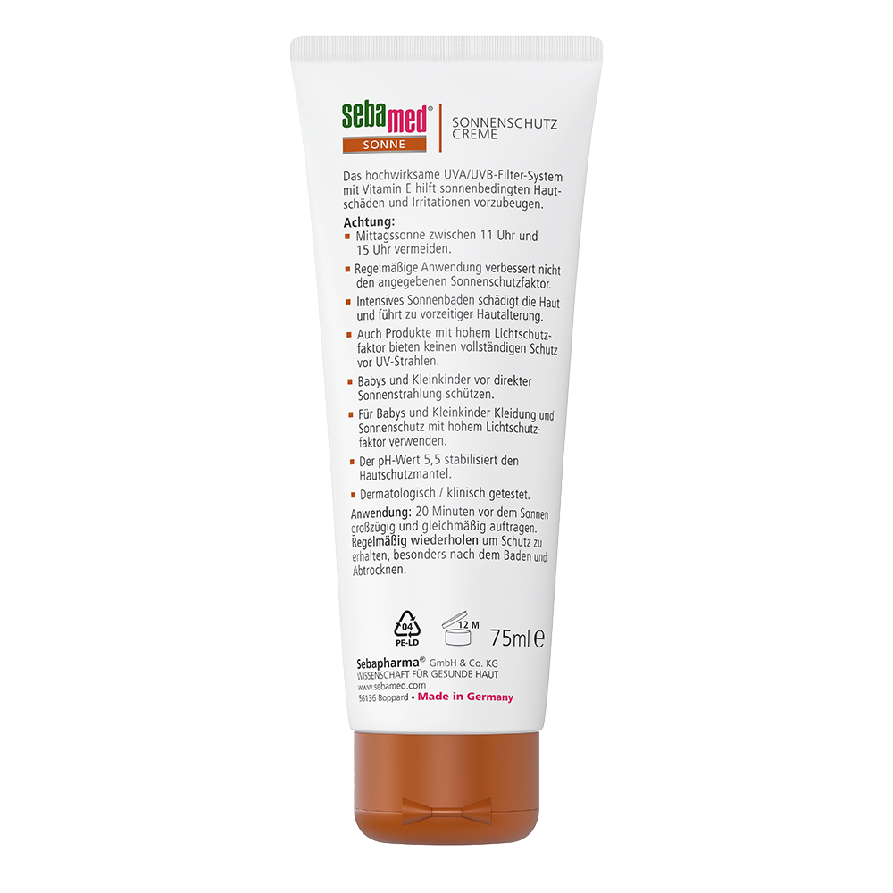 Bild: sebamed Sonnenschutz Creme LSF 50+