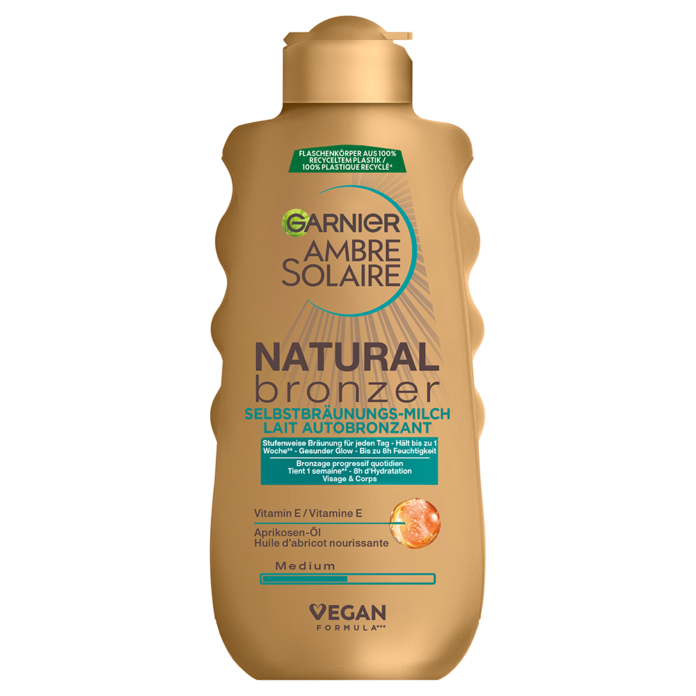Bild: GARNIER AMBRE SOLAIRE Ambre Solaire Natural Bronzer Selbstbräunungs-Milch