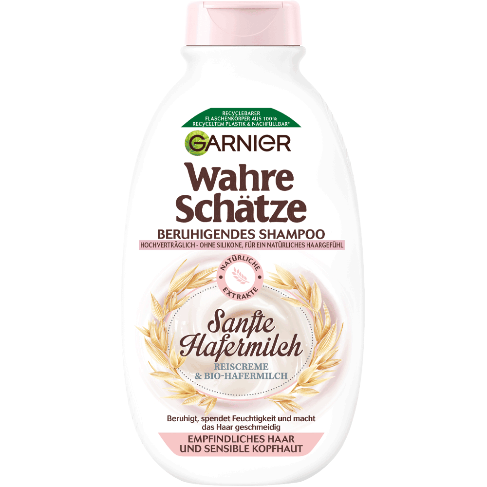 Bild: GARNIER Wahre Schätze - beruhigendes Shampoo Hafermilch