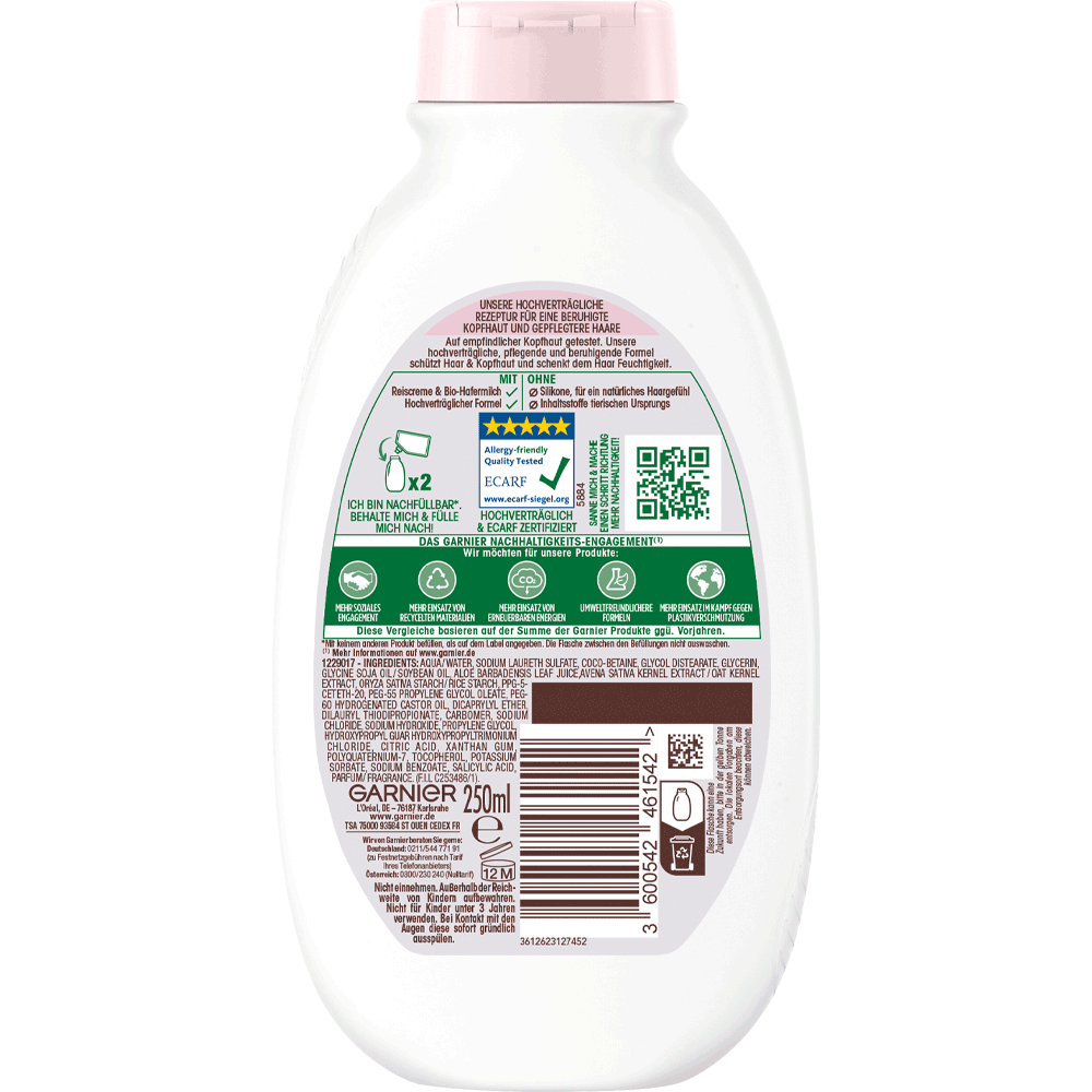 Bild: GARNIER Wahre Schätze - beruhigendes Shampoo Hafermilch