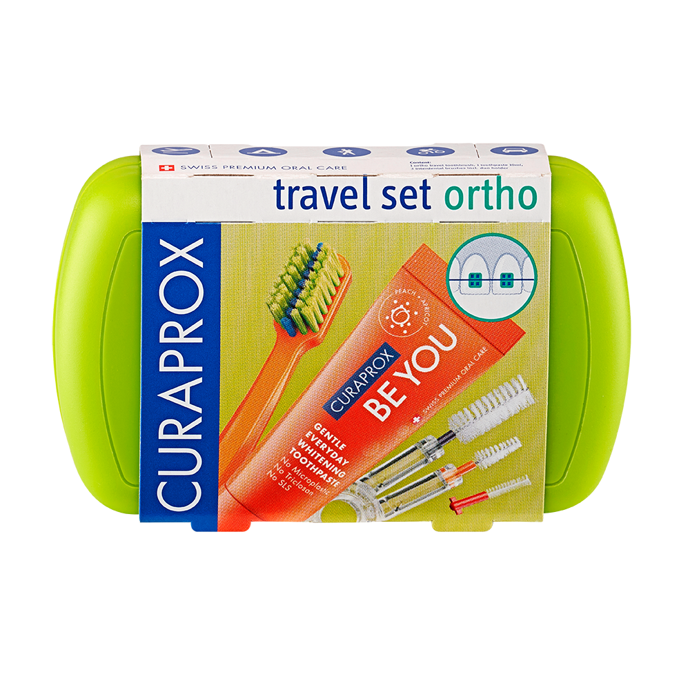 Bild: CURAPROX Travel Set Ortho Grün