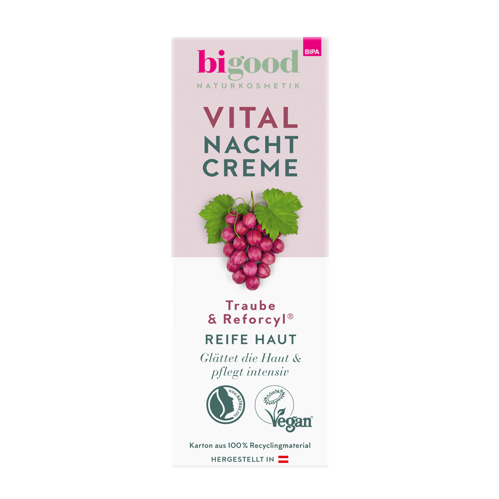 Bild: bi good Vital Nachtcreme Traube & Reforcyl