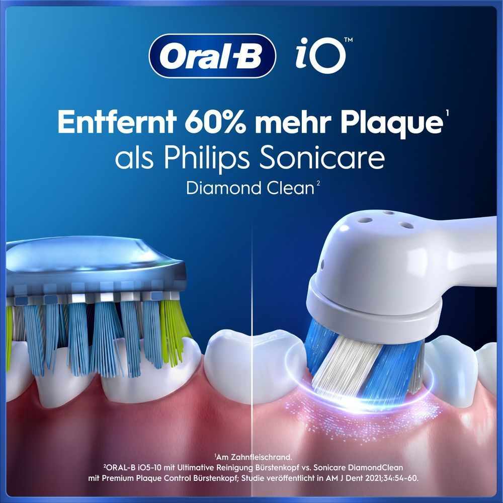 Oral-B iO: 45% bessere Zahnfleischgesundheit gegenüber Schallzahnbürsten.