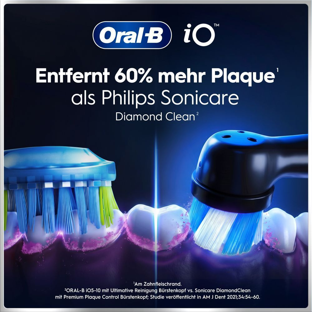 Oral-B iO: 45% bessere Zahnfleischgesundheit im Vergleich zu Schallzahnbürsten.