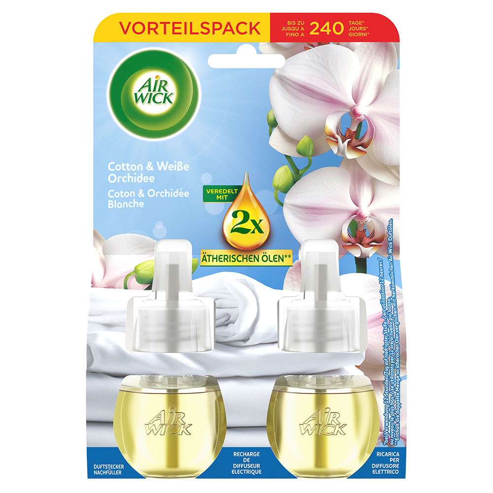 AIRWICK Duftölflakon Nachfüllung Cotton und weiße Orchidee online kaufen