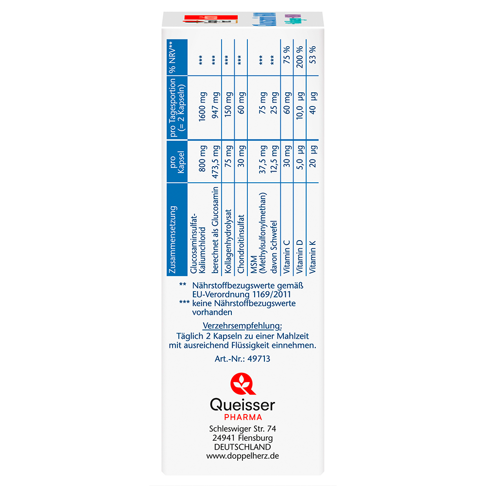 Bild: DOPPELHERZ Glucosamin 1600 + Kollagen + MSM + Vitamin C