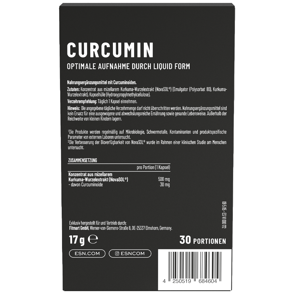 Bild: ESN Curcumin 30 Kapseln 
