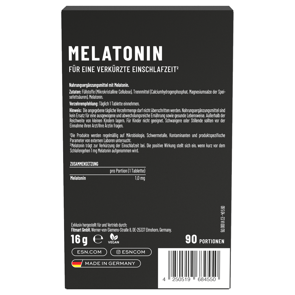 Bild: ESN Melatonin 90 Tabletten