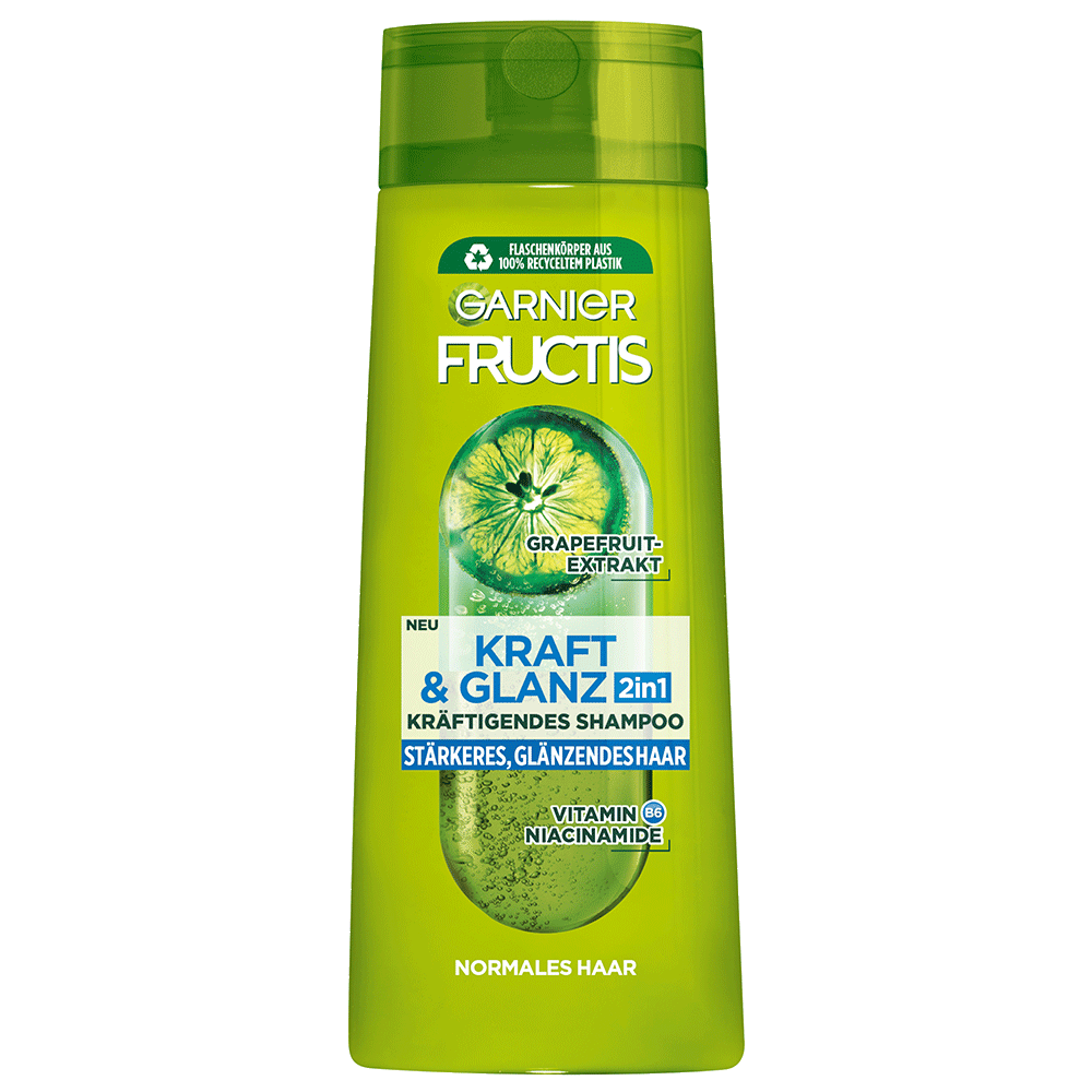 Bild: GARNIER FRUCTIS Kraft & Glanz 2in1 Shampoo