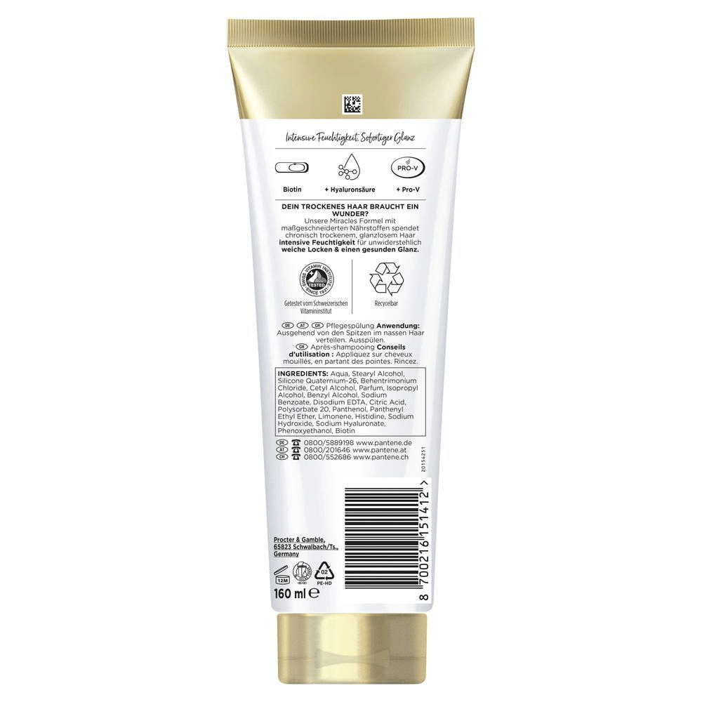 Bild: PANTENE PRO-V Hydra Glow Feuchtigkeitsspendende Pflegespülung mit Biotin 