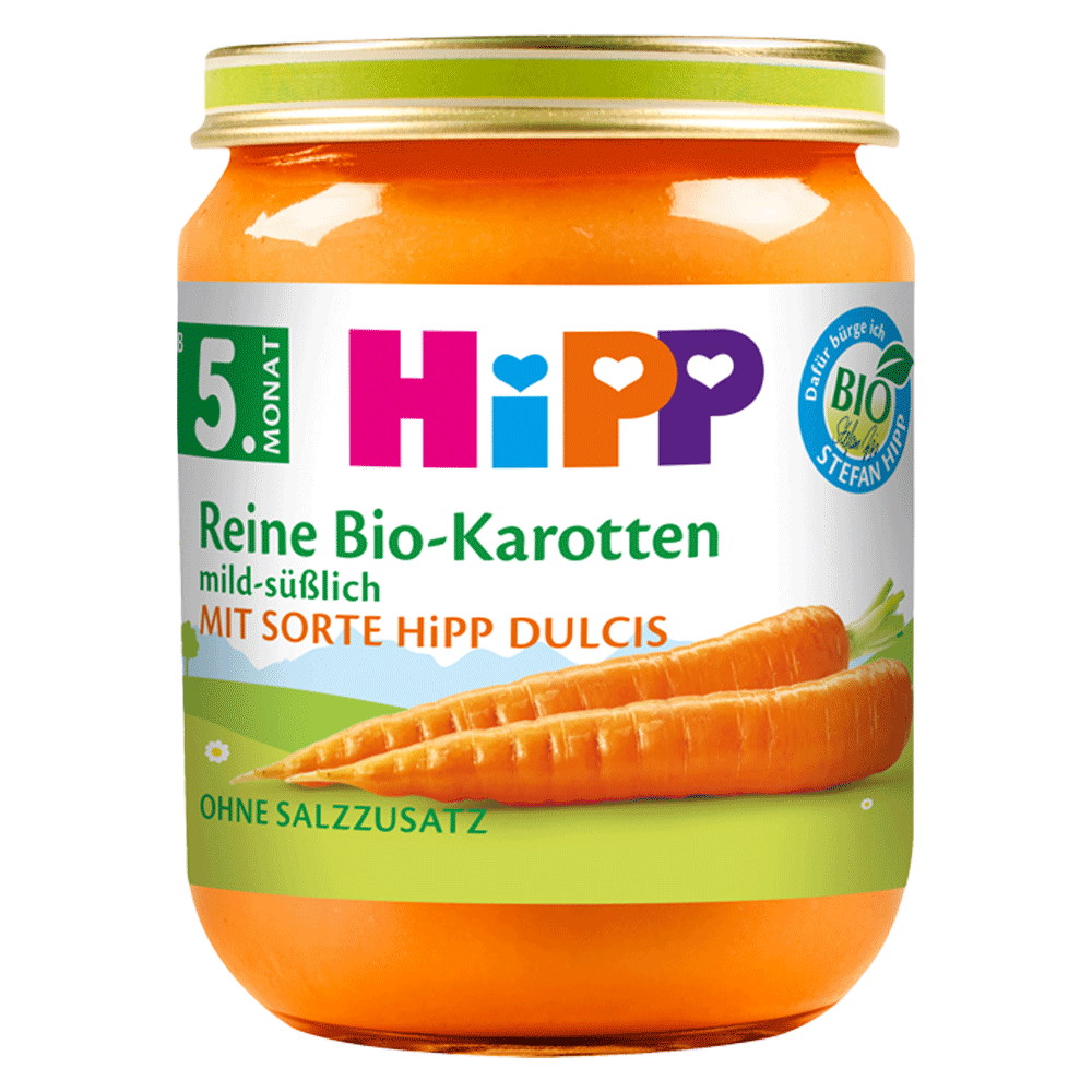 Bild: HiPP Reine Bio-Karotten mild-süßlich