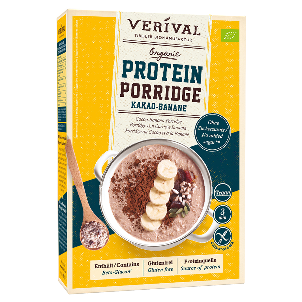Bild: Verival Protein Porridge Kakao-Banane