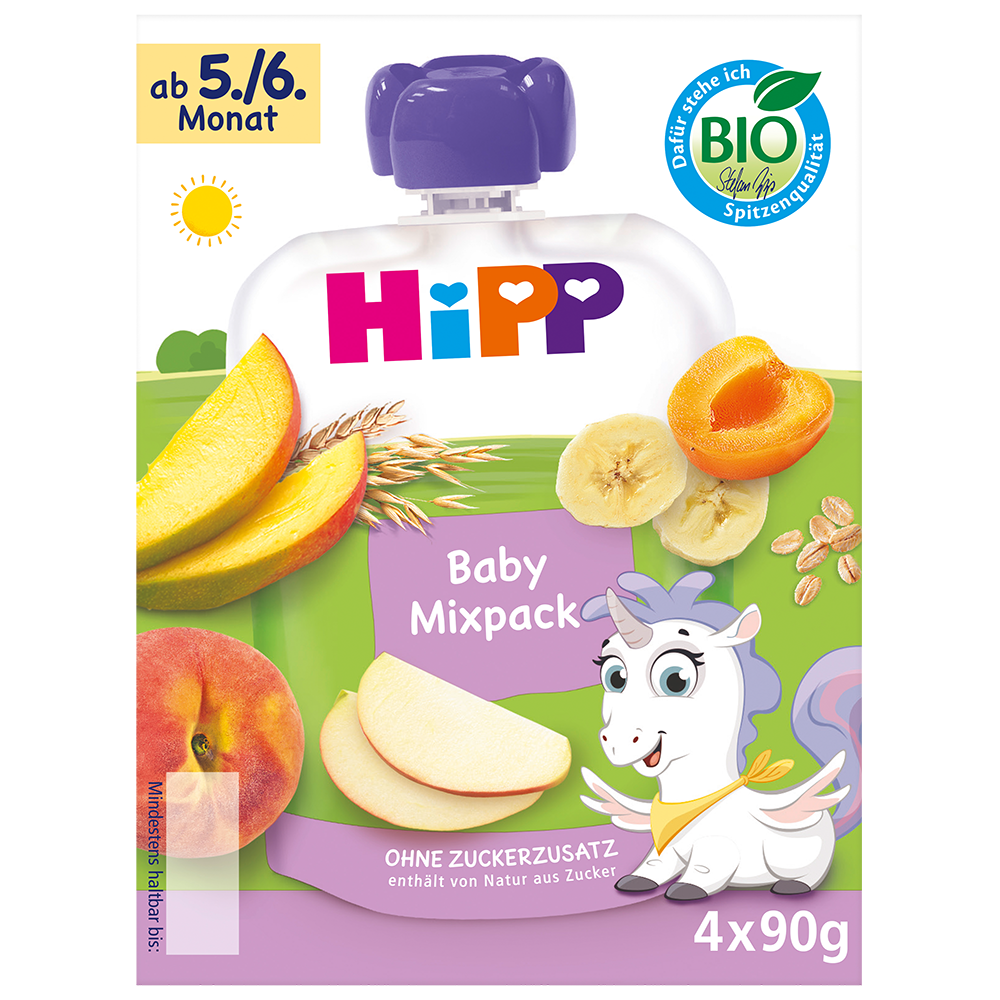 Bild: HiPP Quetschie Baby Mixpack 
