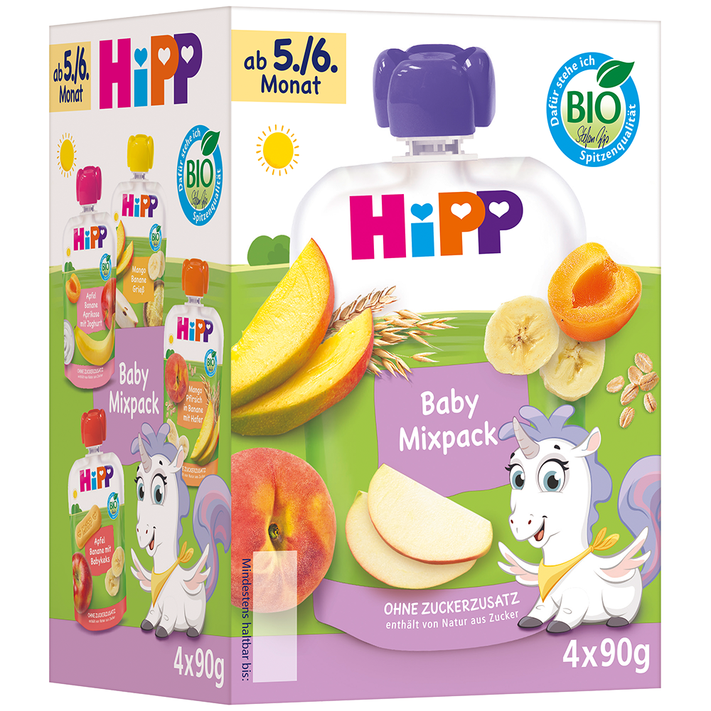 Bild: HiPP Quetschie Baby Mixpack 