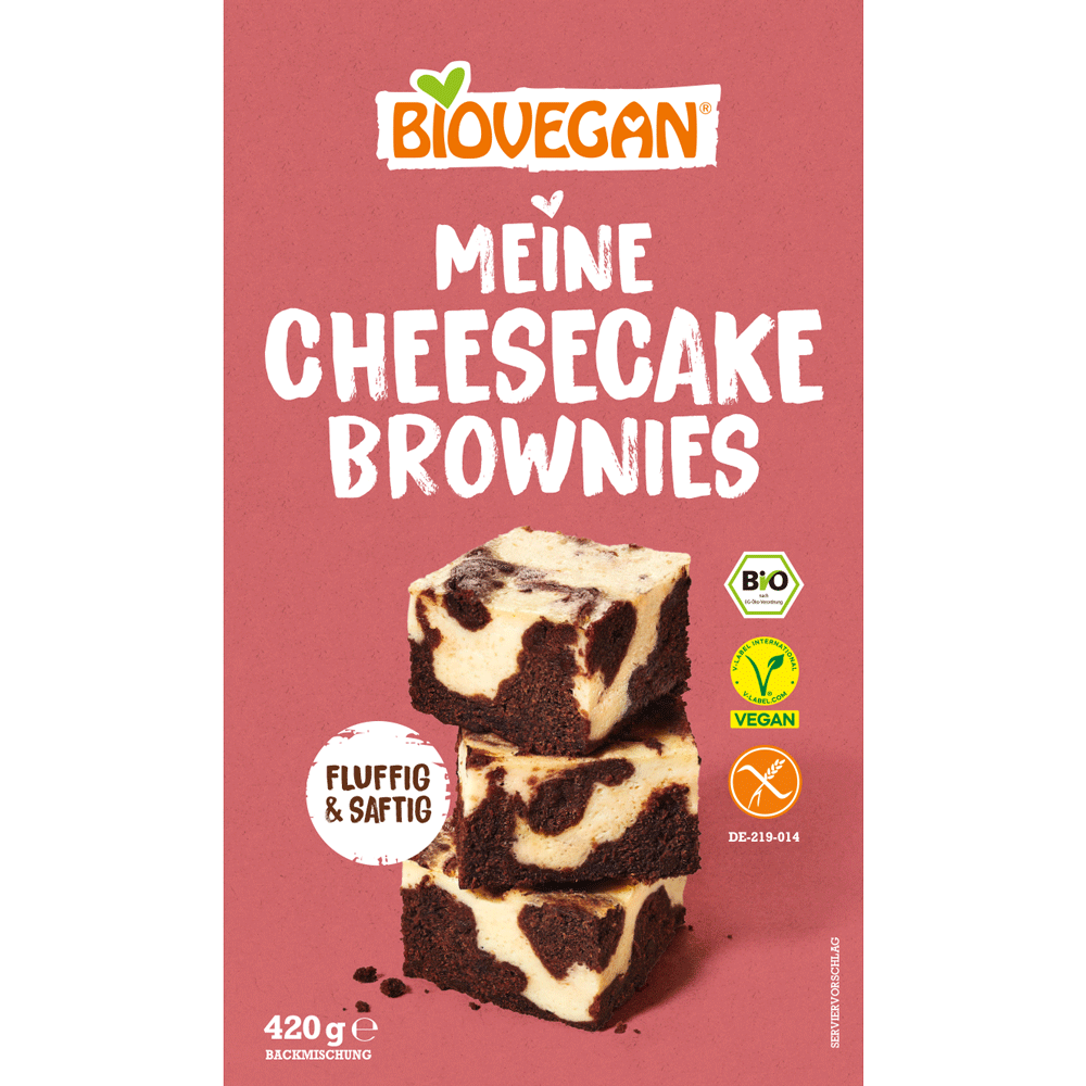Bild: Biovegan Backmischung Meine Cheesecake Brownies