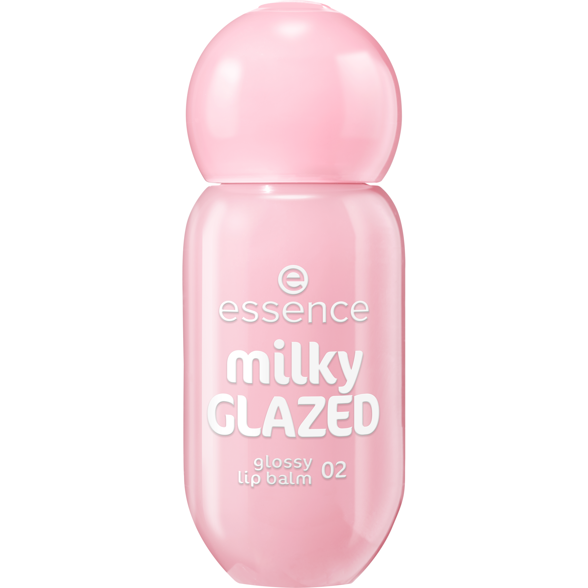 Bild: essence milky GLAZED glossy lip balm Strawberry Whip