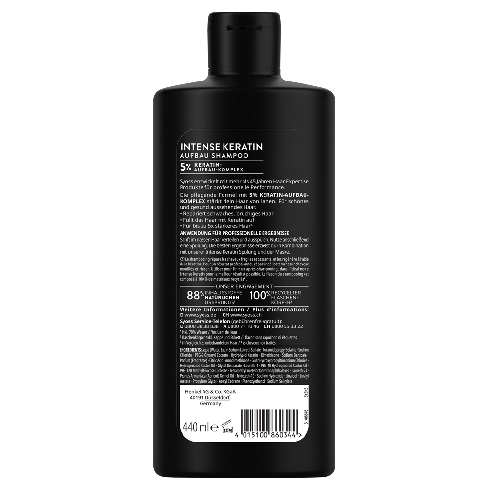 Bild: syoss Shampoo Intense Keratin 