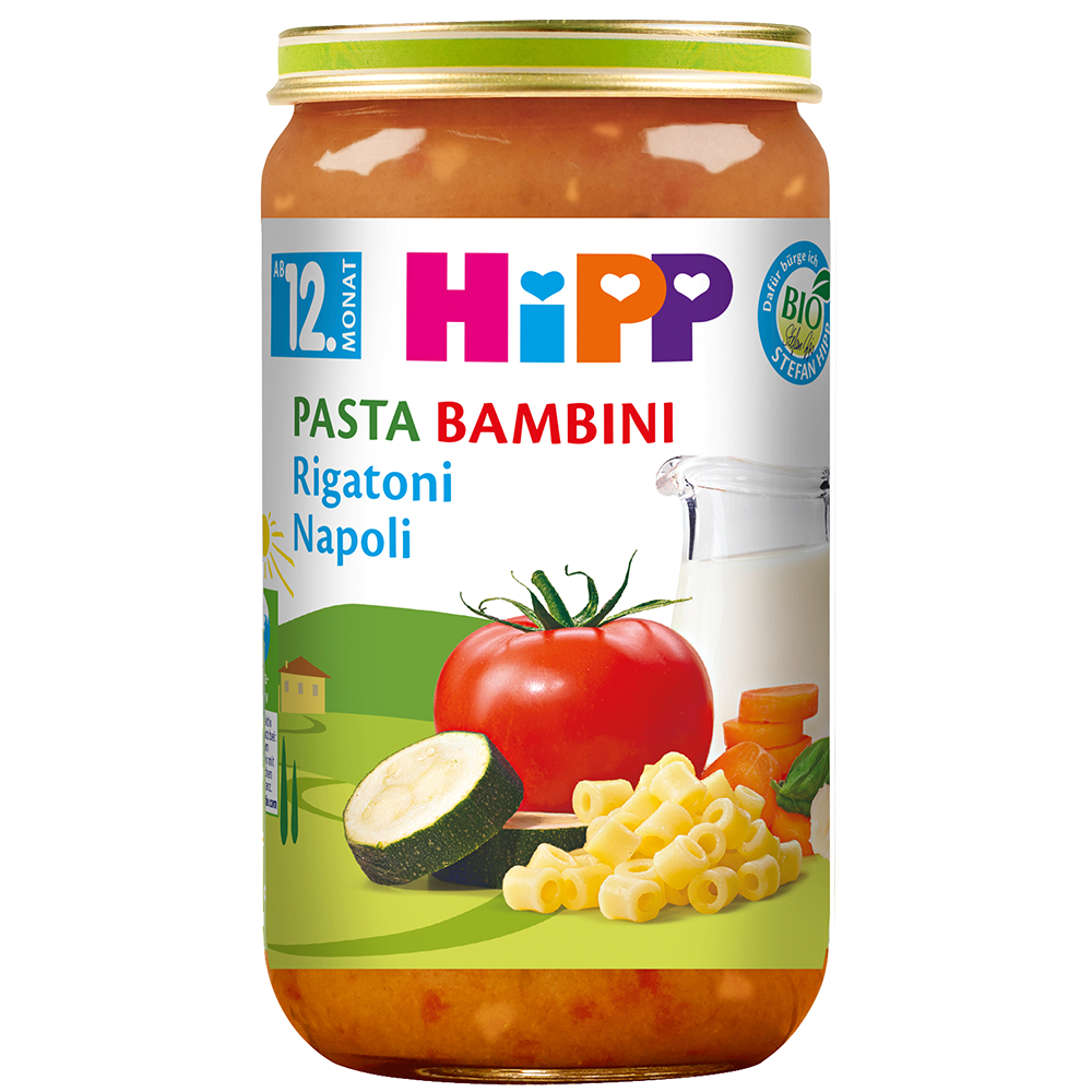 Bild: HiPP Pasta Bambini Rigatoni Napoli