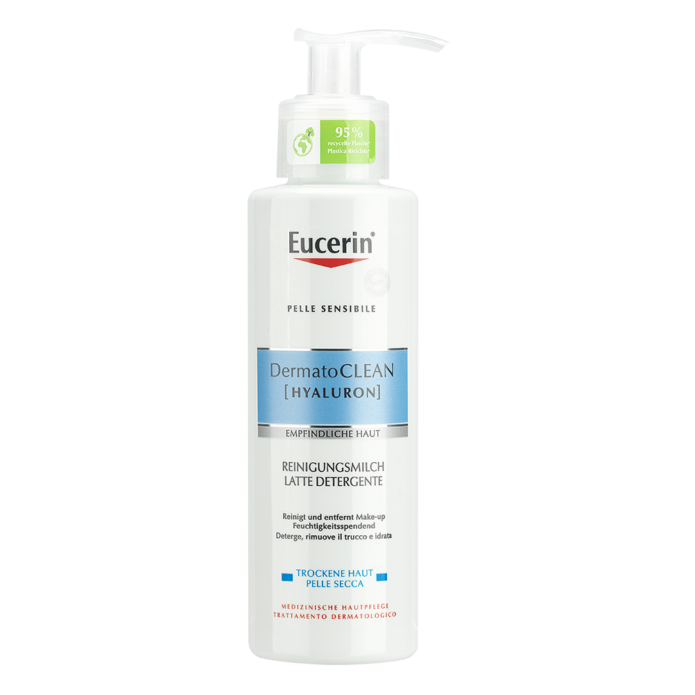 Bild: Eucerin Reinigungsmilch DermatoClean Hyaluron 