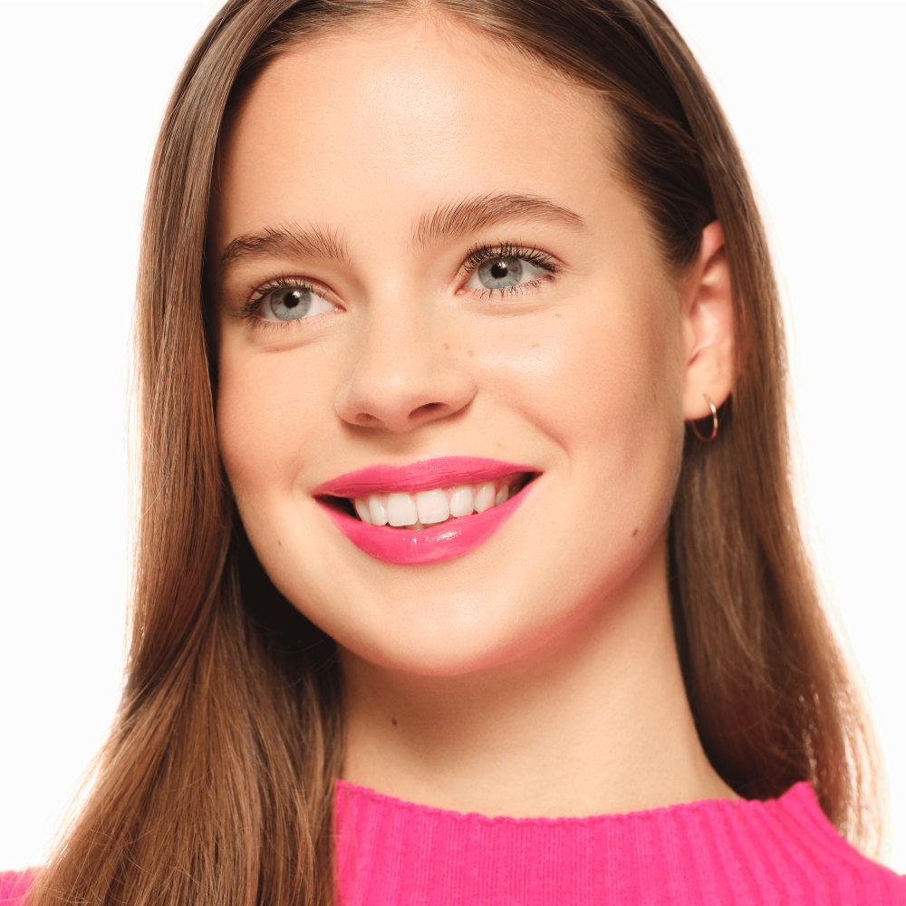 Bild: essence GLOSSY GLAZE high shine lipstick 03
