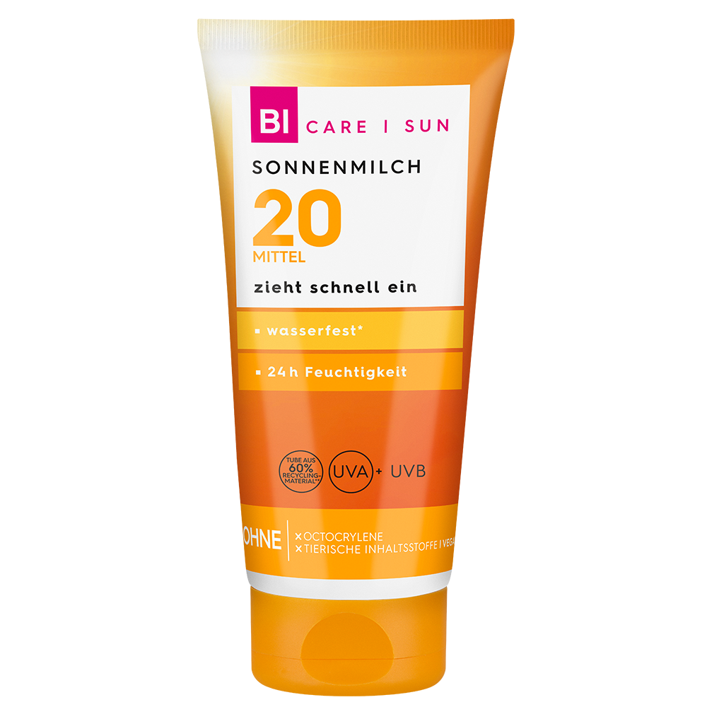 Bild: BI CARE SUN Sonnenmilch LSF 20 