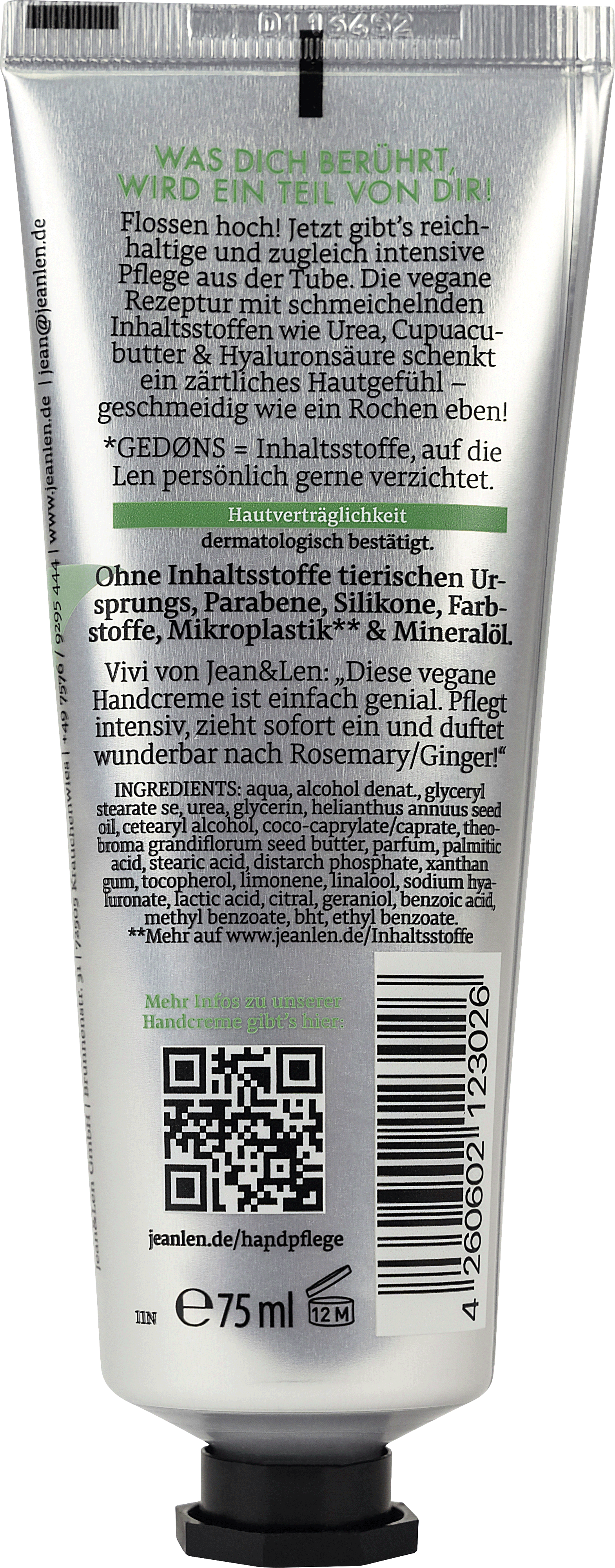 Bild: Jean&Len Sehr Geile Handcreme 