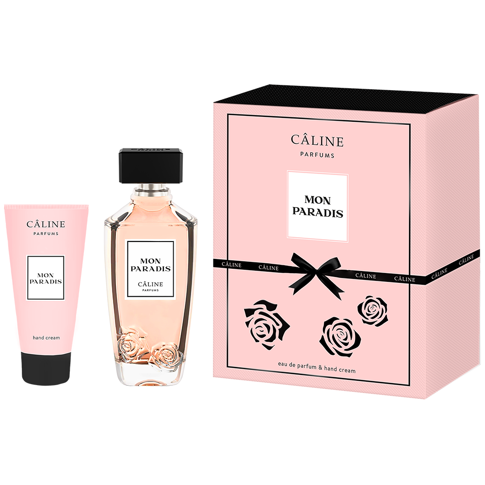 Bild: Caline Parfums Mon Paradis Geschenkset Eau de Parfum + Hand Creme