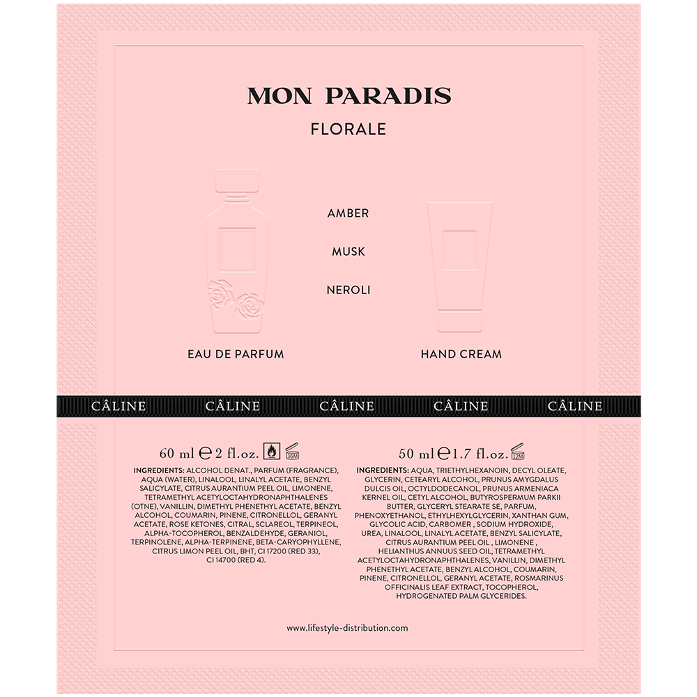 Bild: Caline Parfums Mon Paradis Geschenkset Eau de Parfum + Hand Creme