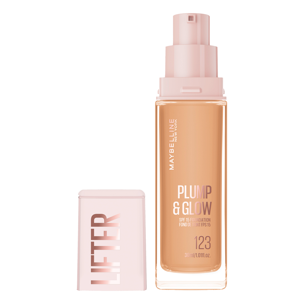 Bild: MAYBELLINE Face Lifter Plump & Glow Foundation 123