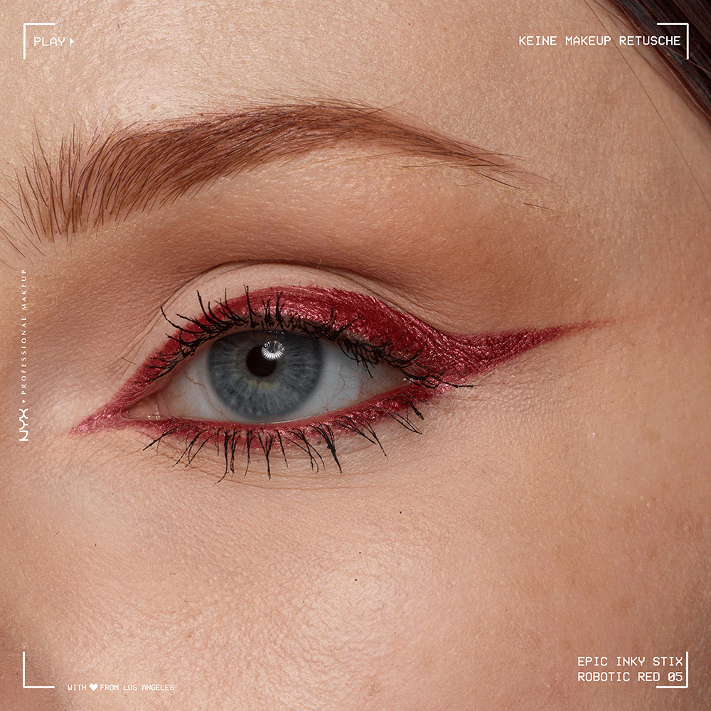 Bild: NYX Professional Make-up Epic Inky Stix Cream Gel Eyeliner Robotic Red 5