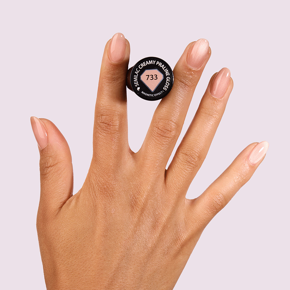 Bild: Semilac UV Nagellack Creamy Praline Gloss