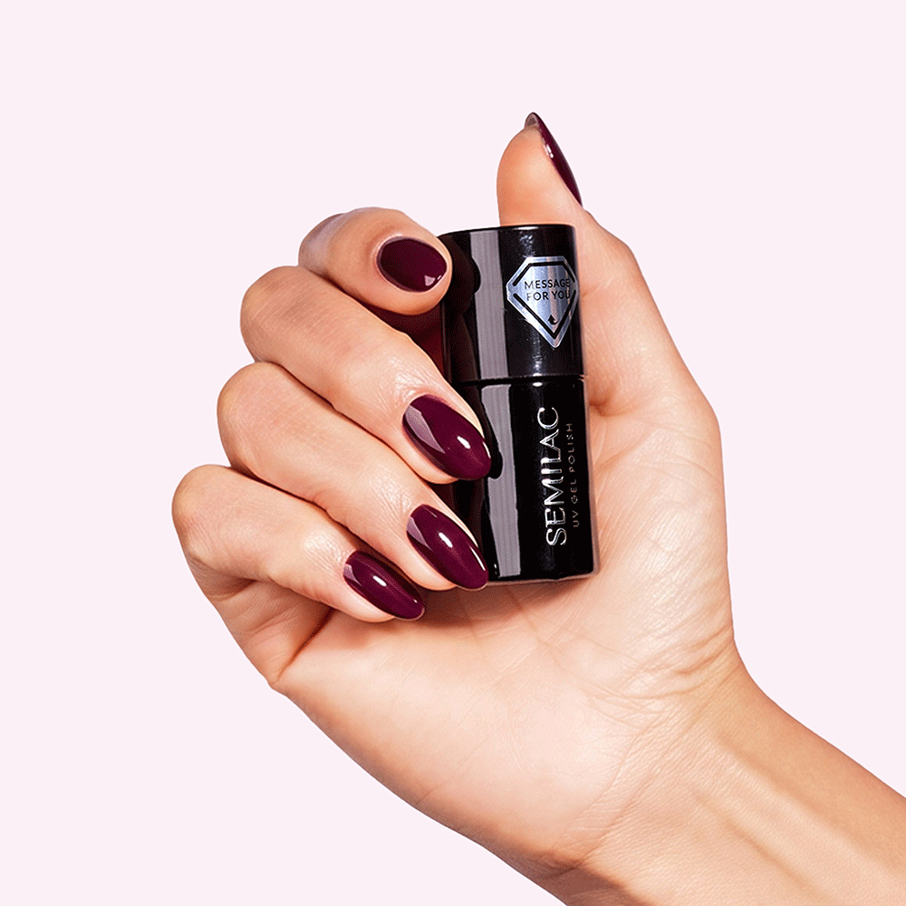 Bild: Semilac UV Nagellack Deep Plum