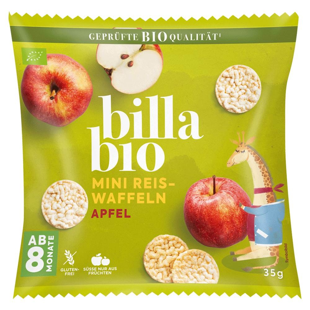 Bild: Billa Bio Mini Reiswaffel Apfel