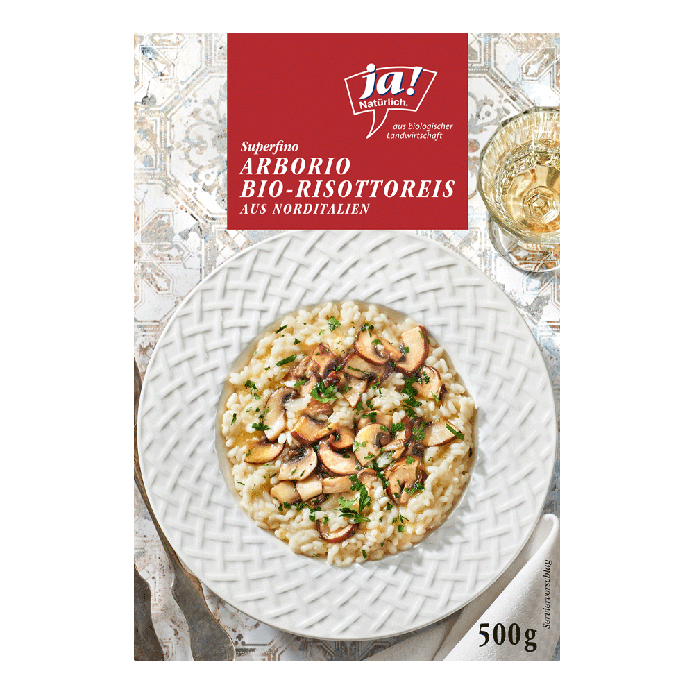 Bild: ja! Natürlich. Risottoreis Arborio 
