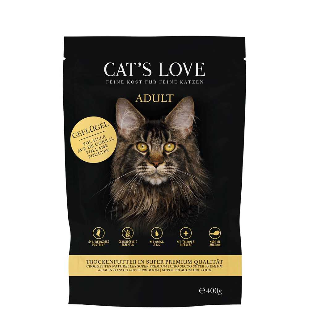 Bild: CAT'S LOVE Adult Trockenfutter Geflügel