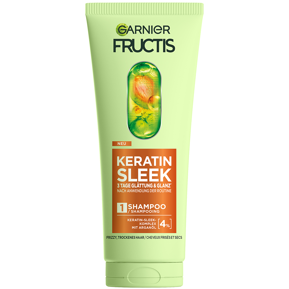 Bild: GARNIER FRUCTIS Keratin Sleek Shampoo