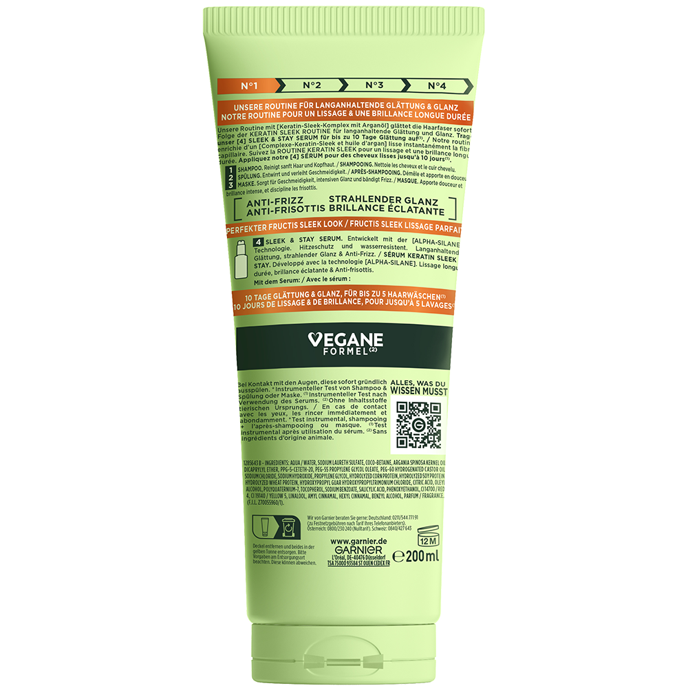Bild: GARNIER FRUCTIS Keratin Sleek Shampoo