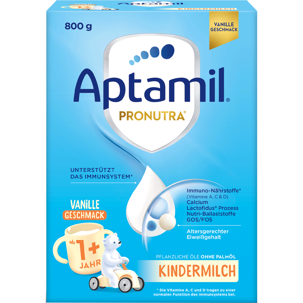 Bild: Aptamil Kindermilch 1+ mit Vanillegeschmack
