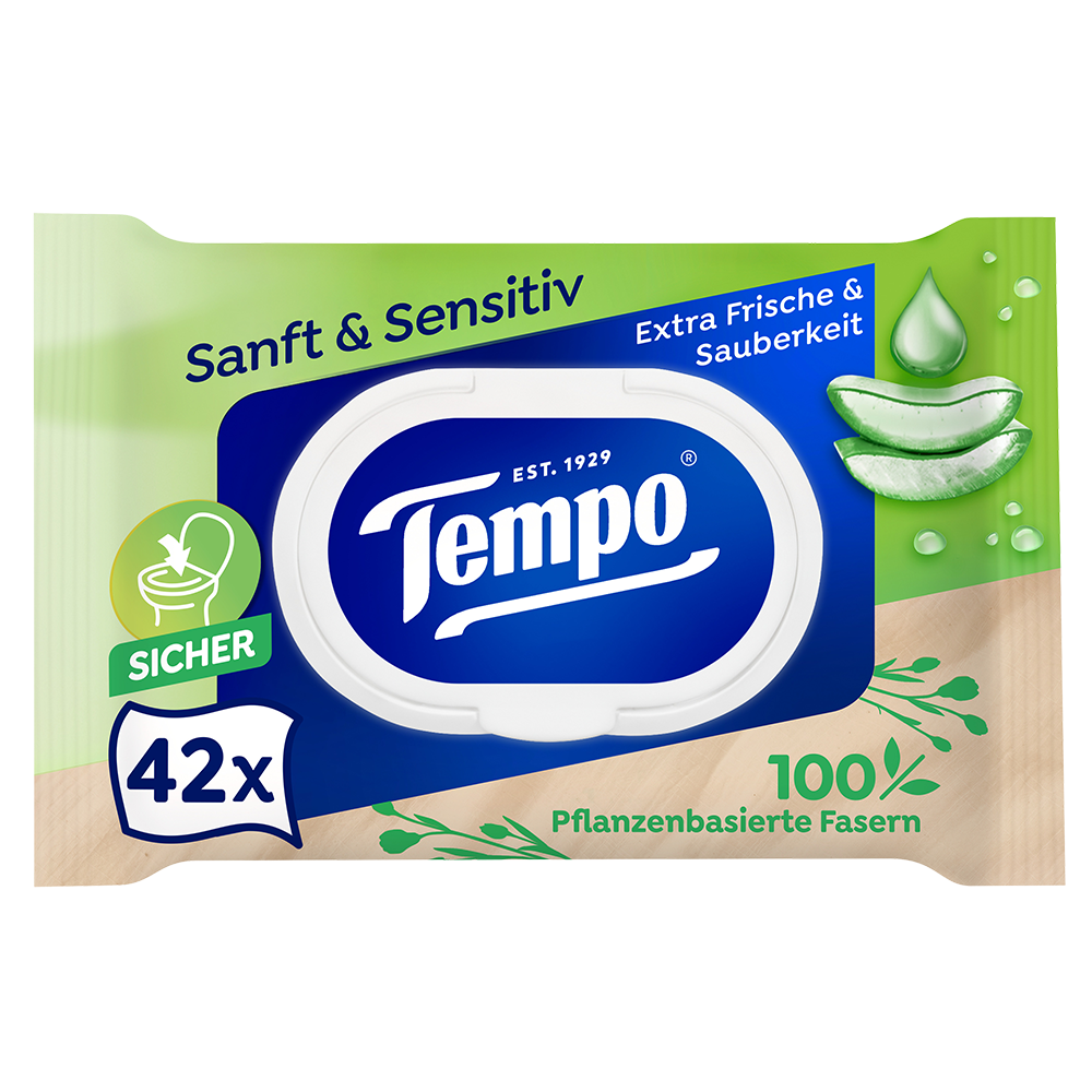 Bild: Tempo Feuchtes Toilettenpapier sanft & sensitiv