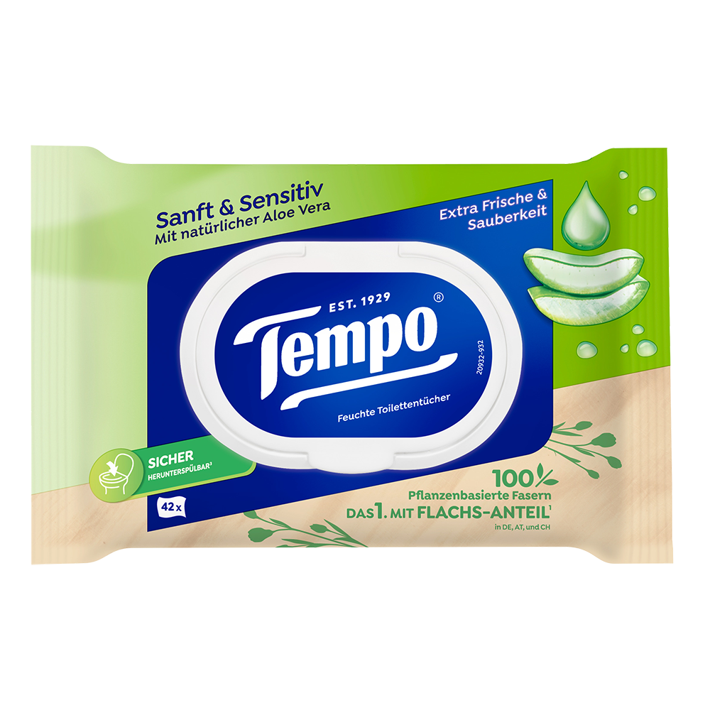 Bild: Tempo Feuchtes Toilettenpapier sanft & sensitiv