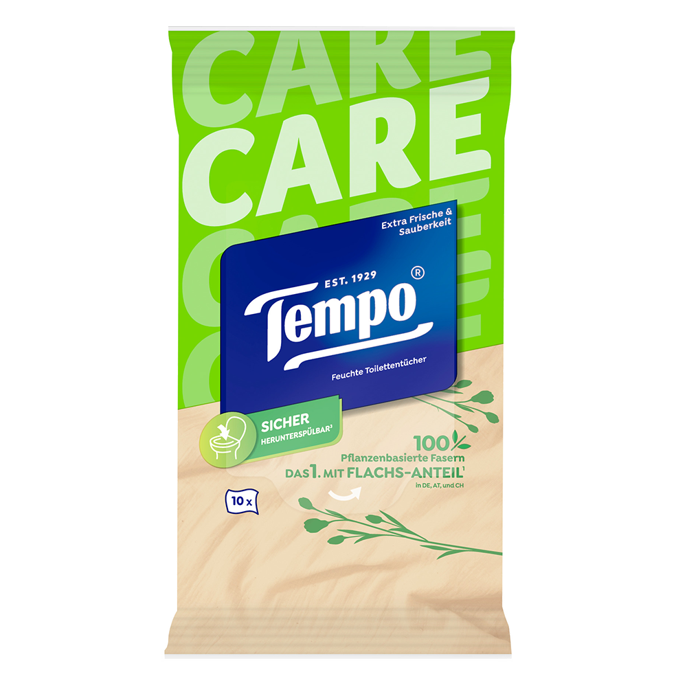 Bild: Tempo Feuchtes Toilettenpapier Travelpack sanft & pflegend