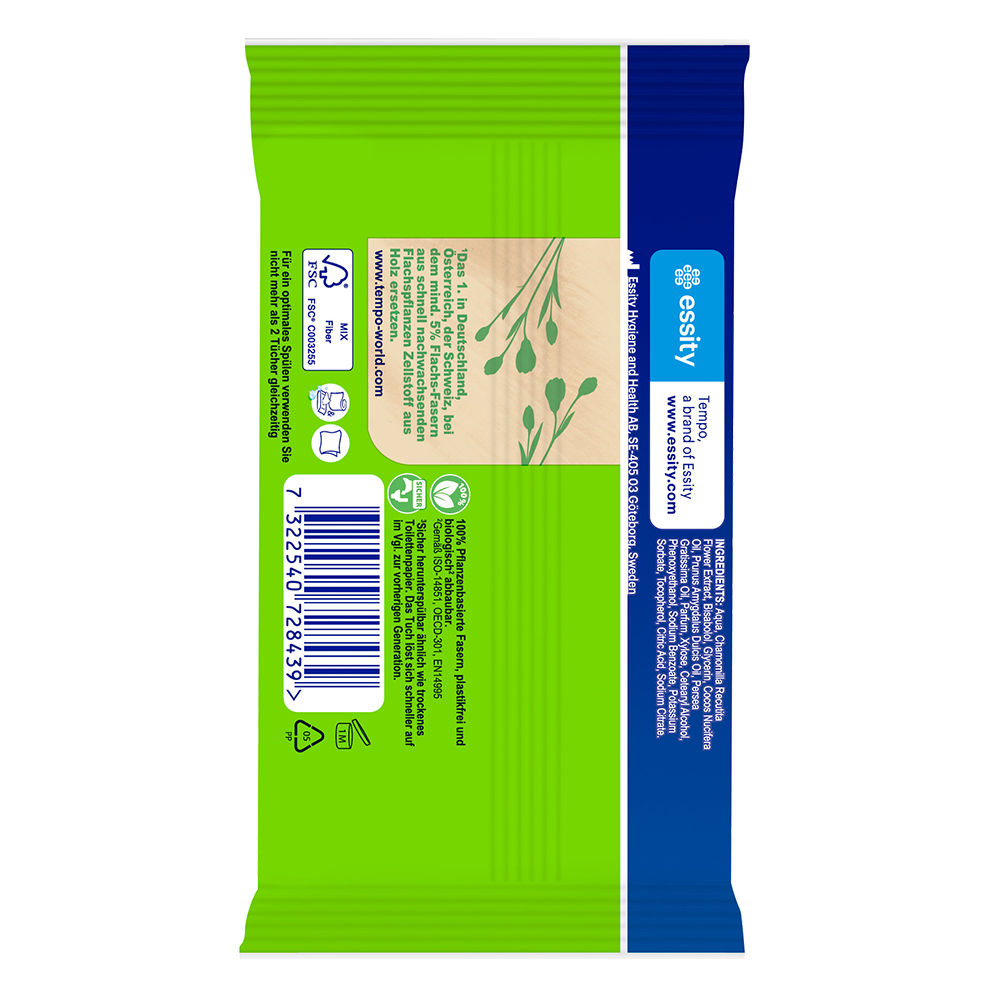 Bild: Tempo Feuchtes Toilettenpapier Travelpack sanft & pflegend