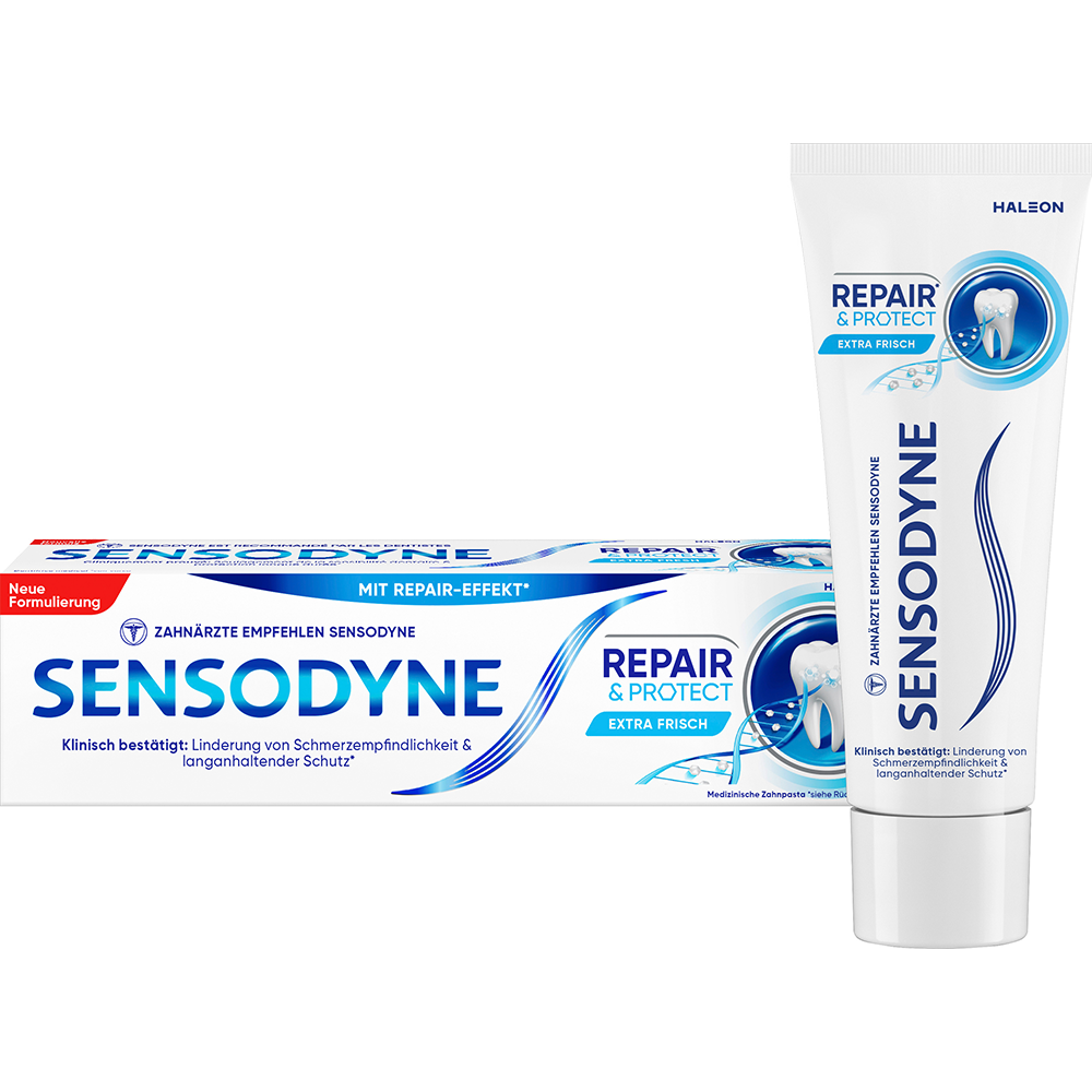 Bild: SENSODYNE Repair & Protect Zahnpasta Extra Frisch