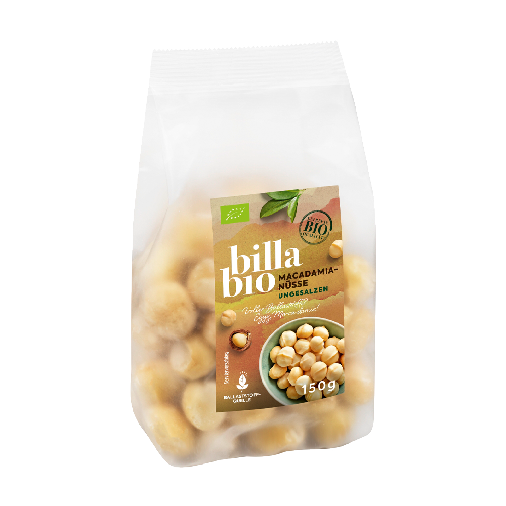 Bild: Billa Bio Macadamia Nüsse Ungesalzen
