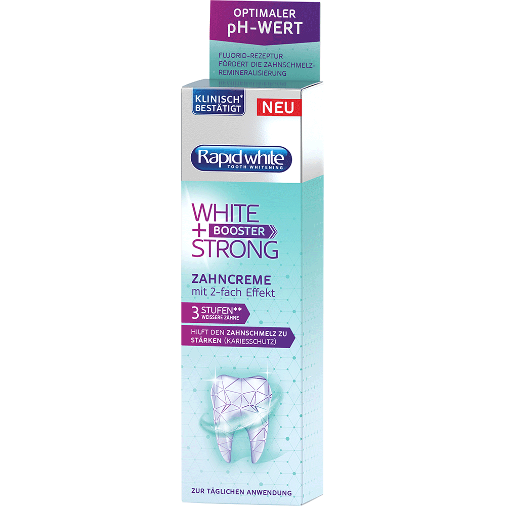 Bild: Rapid White White Strong + Booster Zahncreme