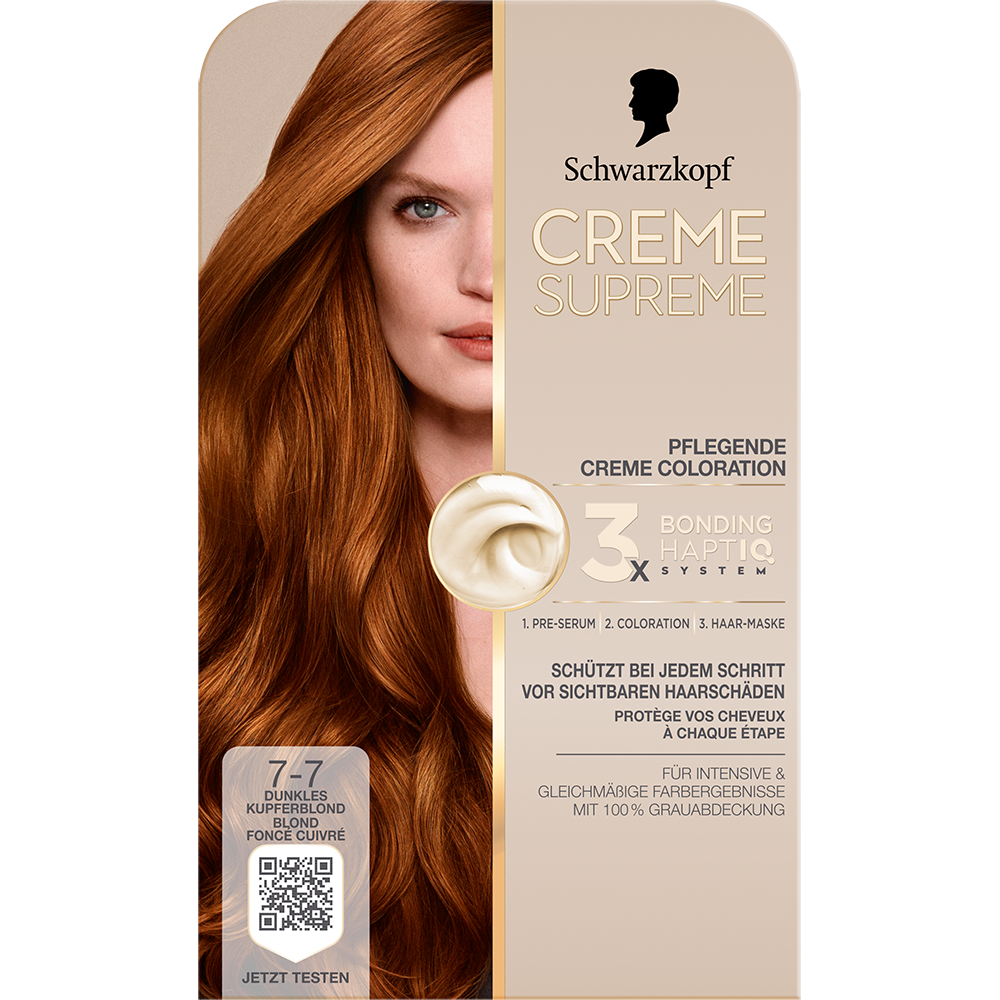 Bild: Schwarzkopf Creme Supreme Creme Coloration Dunkles Kupfer-Blond