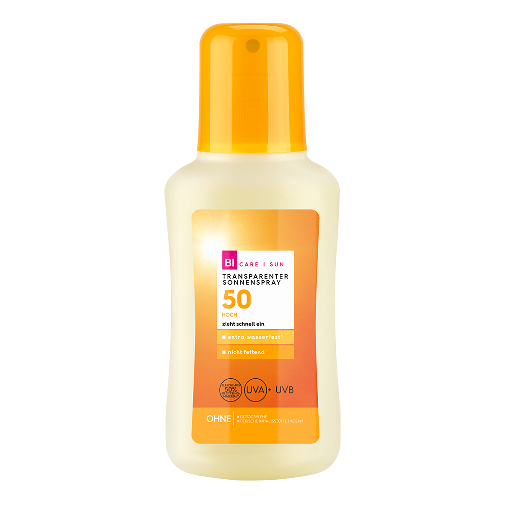 Bild: BI CARE SUN Transparentes Sonnenspray LSF 50 